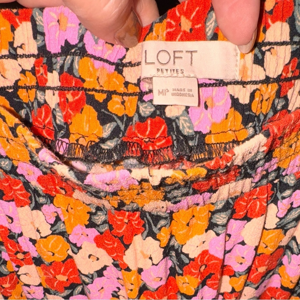 π§‘ Loft Floral Flounce Flowy mini Skirt - Picture 5 of 6